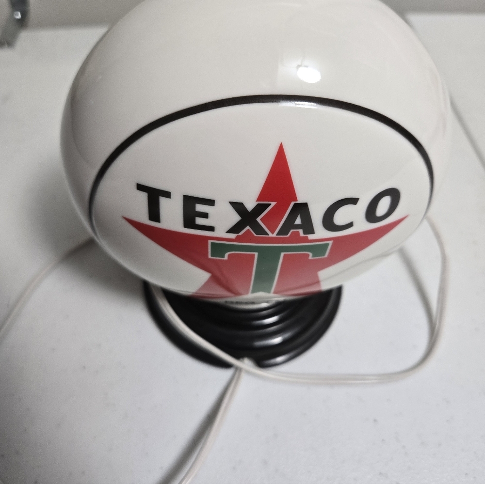Texaco Gas Pump Globe Lamp - Nightlight. Enesco Excellent Cond. 7 Inches Tall - Picture 13 of 13